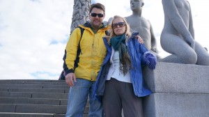 A rare photo of the the couple taken by their daughter.